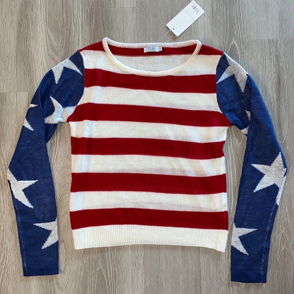 American flag sweater